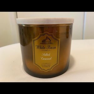 BBW 3 Wick Salted Caramel with Marble Lid